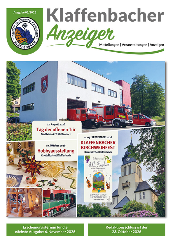 Der aktuelle Klaffenbacher Anzeiger